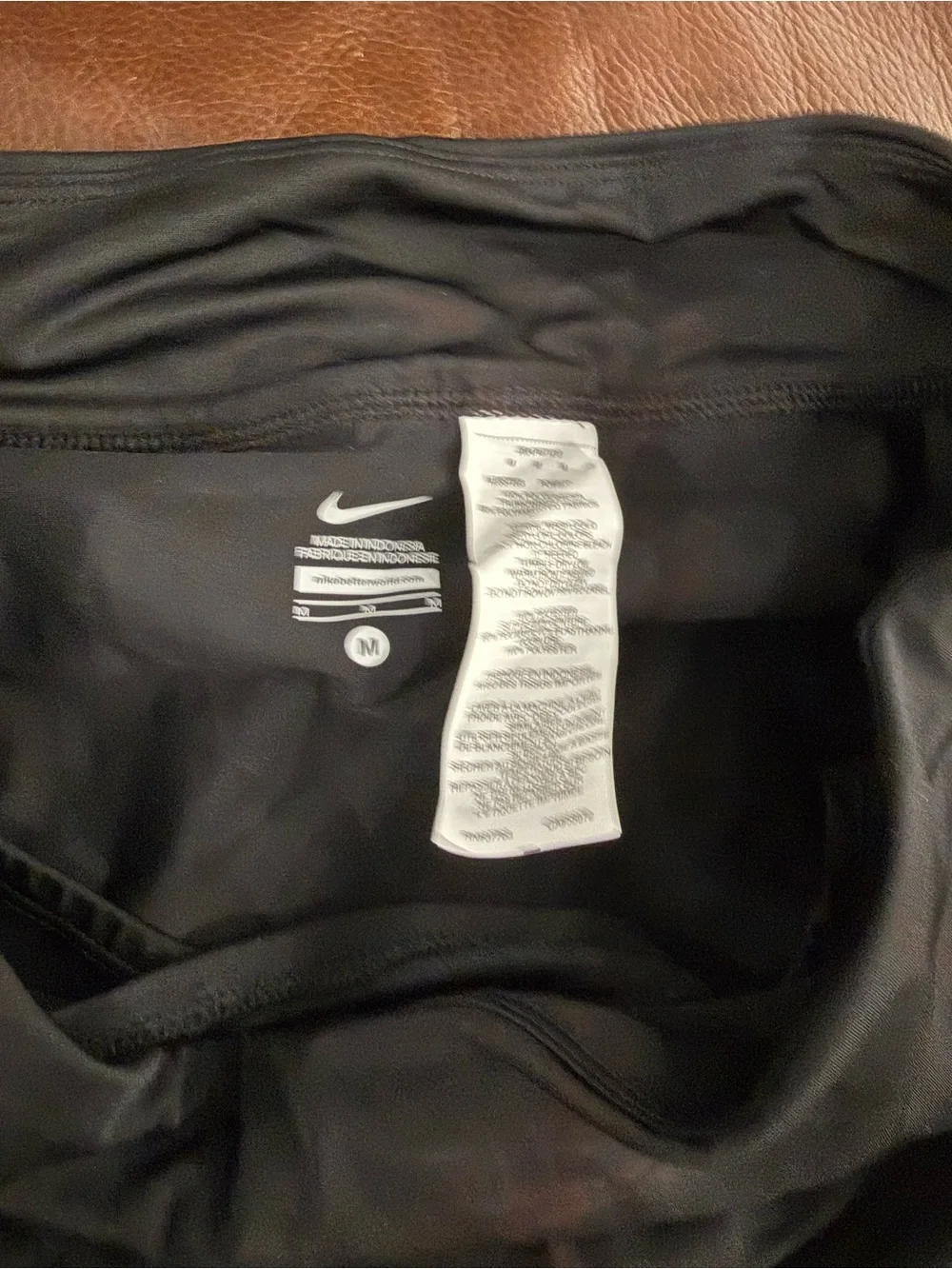 Nike Black Women's Swim Skort with White Swoosh